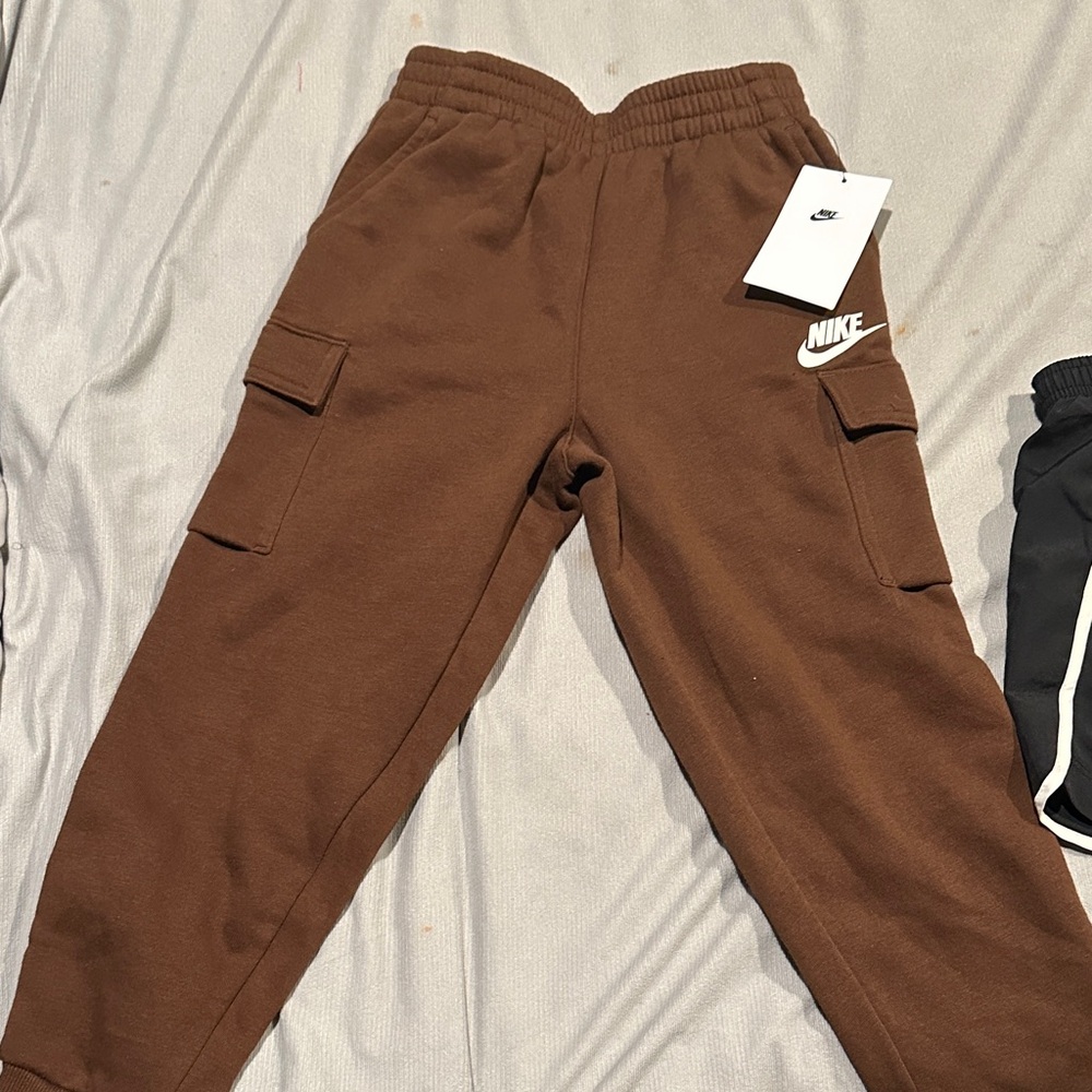 Nike Kids Brown Cargo Sweatpants
